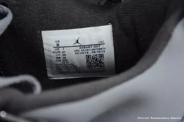Official Maikesneakers Cool Grey (2019) Jordan 4 308497-007 Retro Air 0501